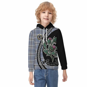 Tweedie Family Crest Tartan Kid Hoodie Alba Thistle Inspired - Tartan Vibes Clothing