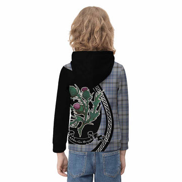 Tweedie Family Crest Tartan Kid Hoodie Alba Thistle Inspired - Tartan Vibes Clothing