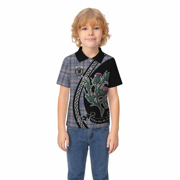 Tweedie Family Crest Tartan Kid Polo Shirt Alba Thistle Inspired - Tartan Vibes Clothing