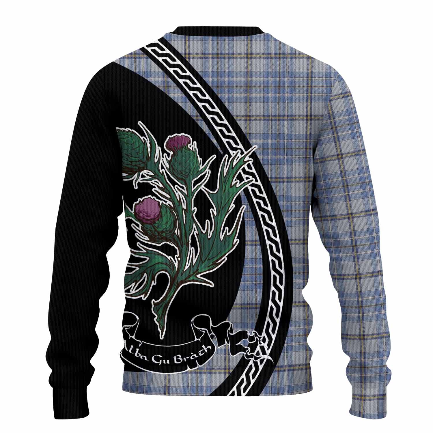 Tweedie Family Crest Tartan Knitted Sweater Alba Thistle Inspired - Tartan Vibes Clothing