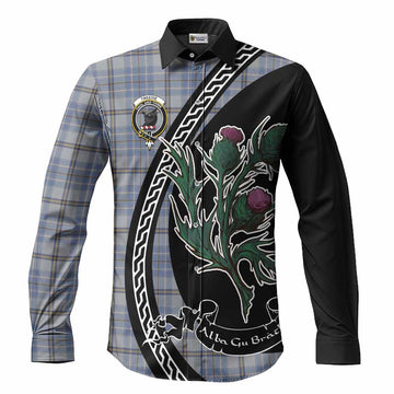Tweedie Family Crest Tartan Long Sleeve Button Shirts Alba Thistle Inspired