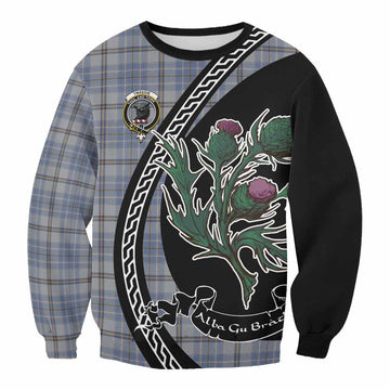 Tweedie Family Crest Tartan Sweatshirt Alba Thistle Inspired