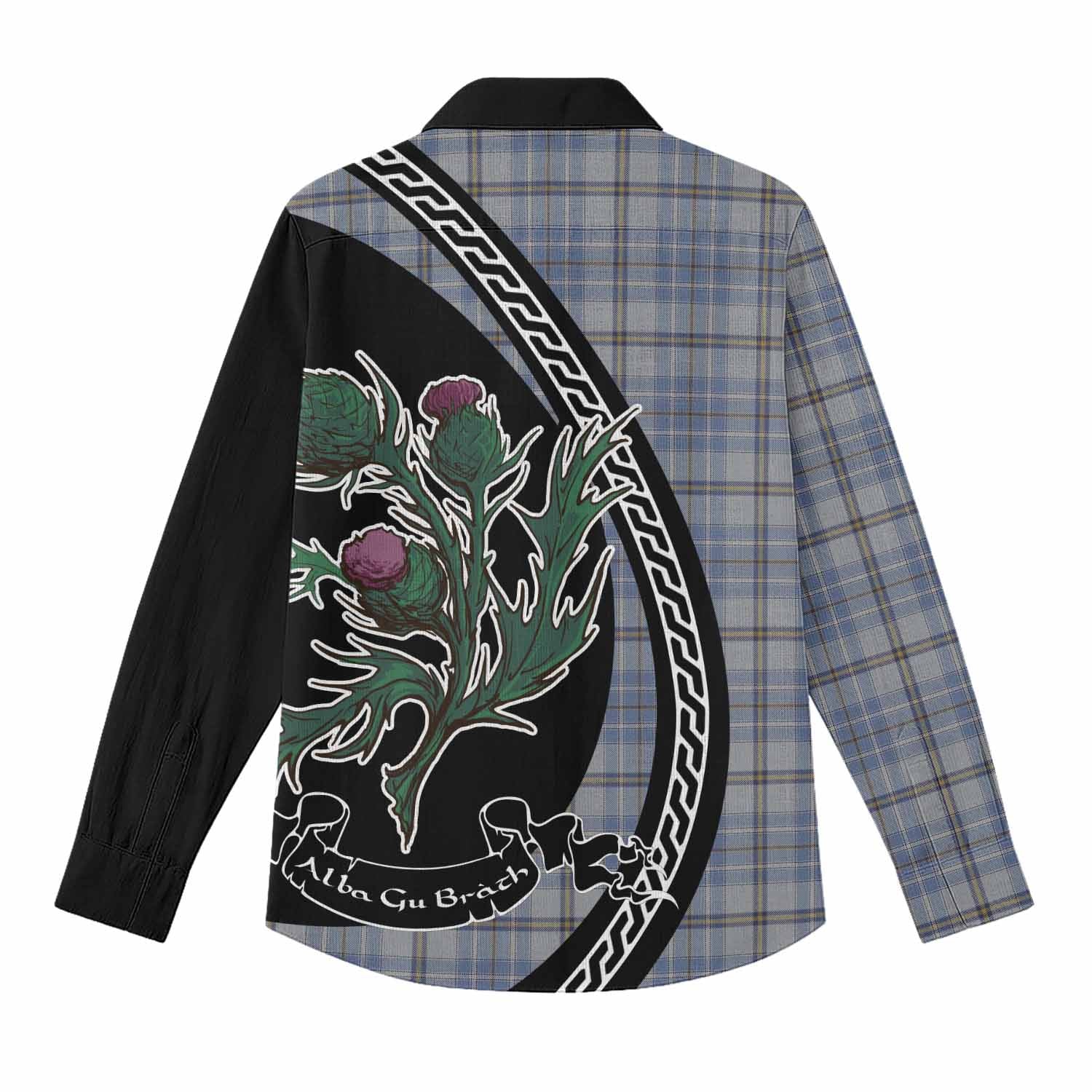 Tweedie Family Crest Tartan Women Casual Shirt Alba Thistle Inspired - Tartan Vibes Clothing