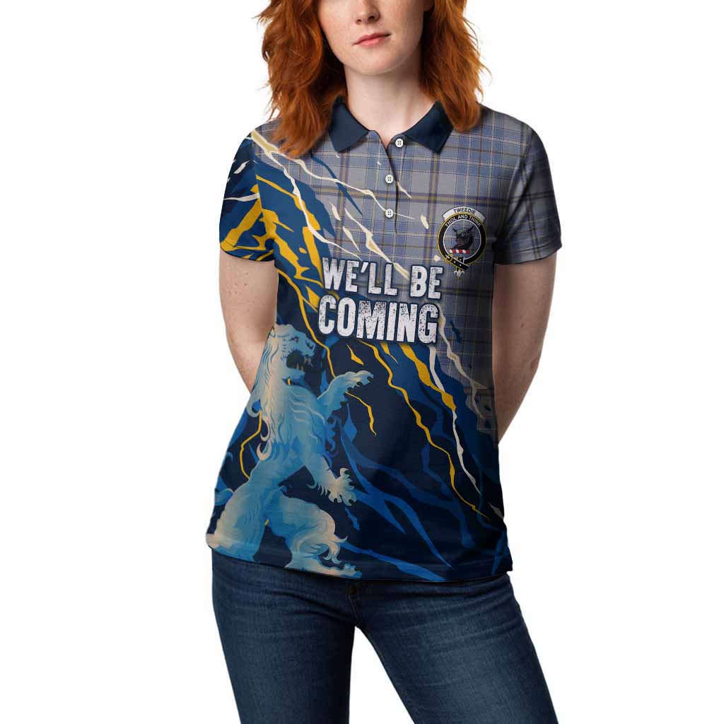 Tweedie Scotland Tartan Women Polo Shirt WC2026 Football - We'll Be Coming