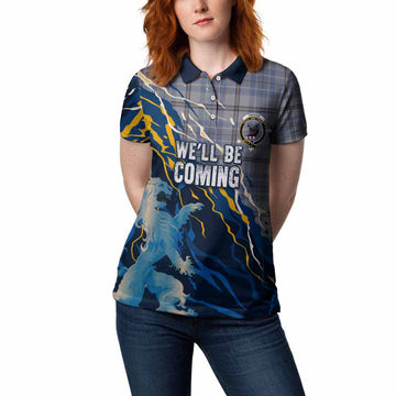 Tweedie Scotland Tartan Women Polo Shirt WC2026 Football - We'll Be Coming