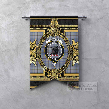 Tweedie Scottish Tartan Crest Gonfalon Royal Stylized