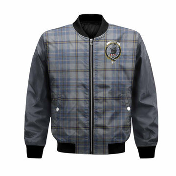 Tweedie Tartan Accent Bomber Jacket with Family Crest