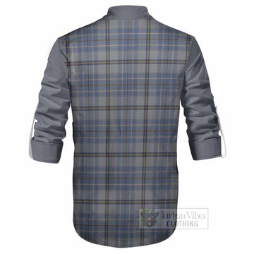 Tweedie Tartan Accent Ghillie Shirt with Family Crest