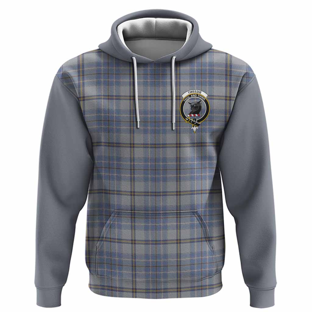 Tweedie Tartan Accent Hoodie with Family Crest