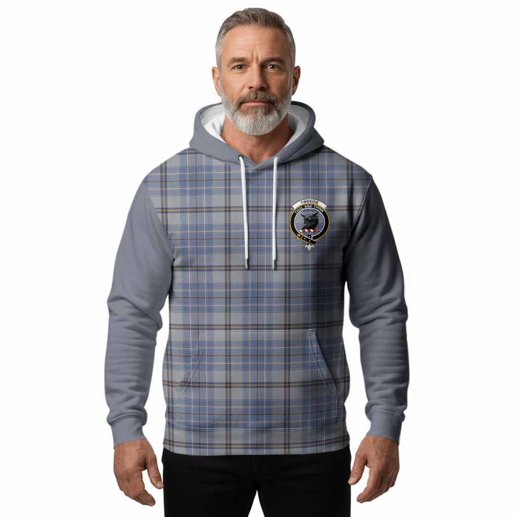 Tweedie Tartan Accent Hoodie with Family Crest