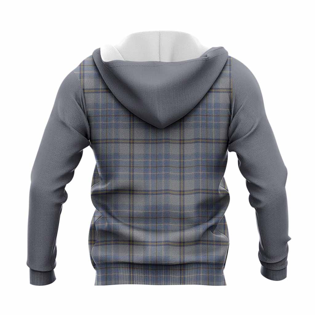 Tweedie Tartan Accent Knitted Hoodie with Family Crest
