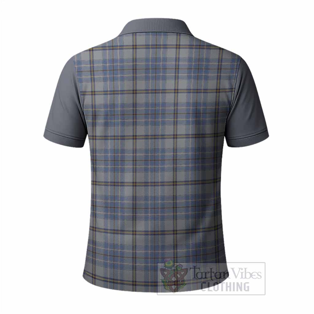 Tweedie Tartan Accent Polo Shirt with Family Crest
