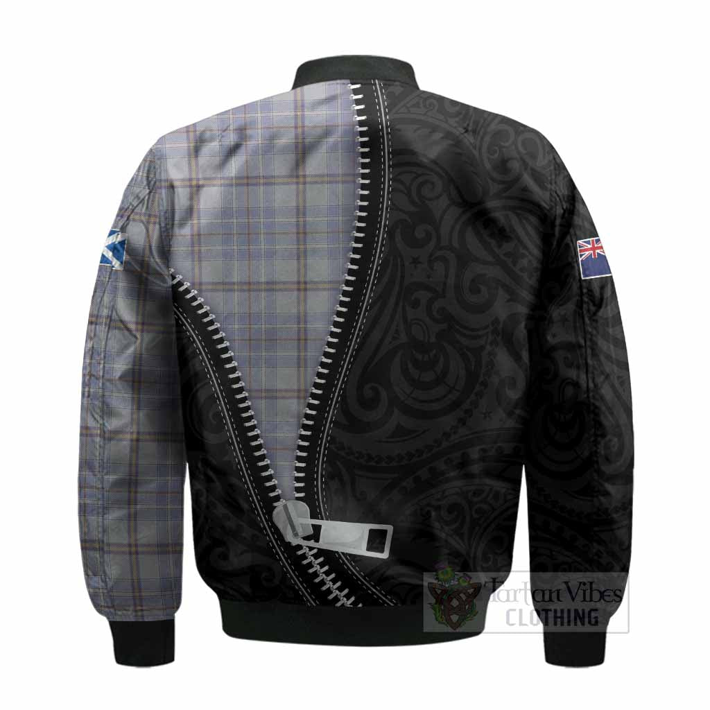 Tweedie Tartan Bomber Jacket New Zealand Pattern Unique Zipper Stylized