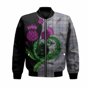 Tweedie Tartan Bomber Jacket Traditional Scottish Thistle