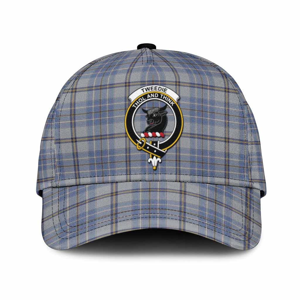 Tweedie Tartan Classic Cap with Family Crest