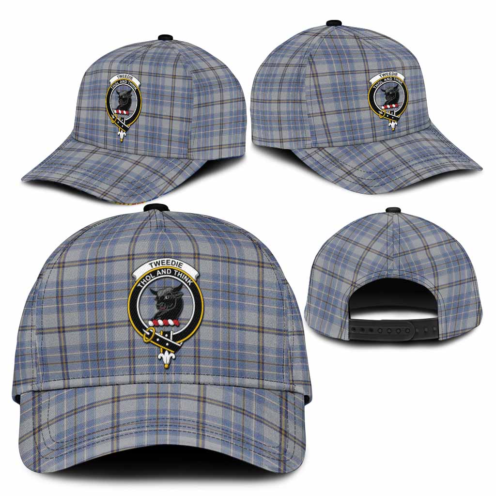 Tweedie Tartan Classic Cap with Family Crest