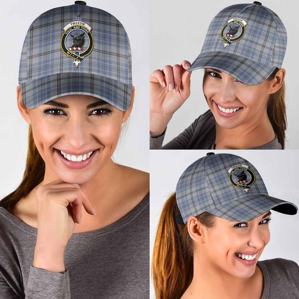 Tweedie Tartan Classic Cap with Family Crest