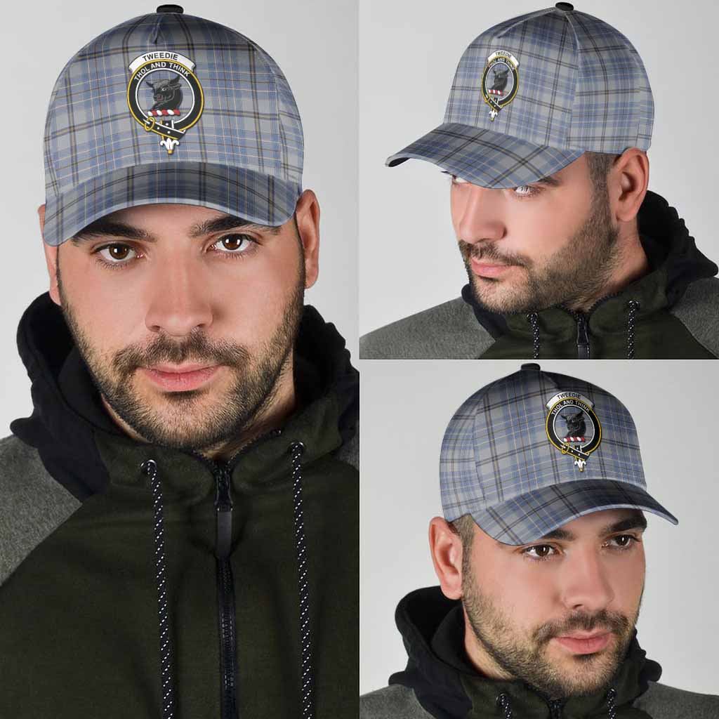 Tweedie Tartan Classic Cap with Family Crest