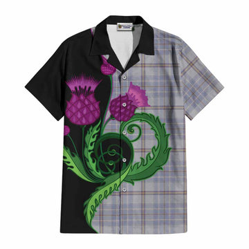 Tweedie Tartan Cotton Hawaiian Shirt Traditional Scottish Thistle