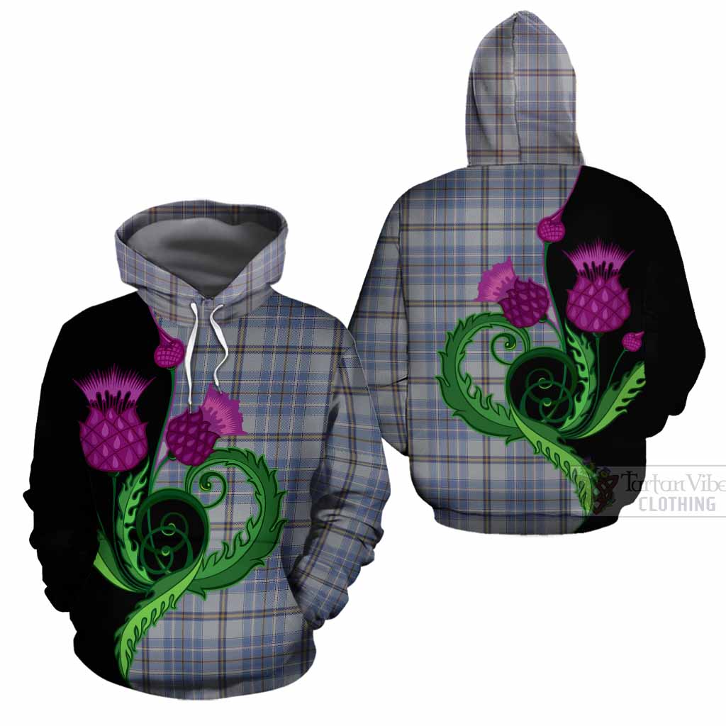 Tweedie Tartan Cotton Hoodie Traditional Scottish Thistle