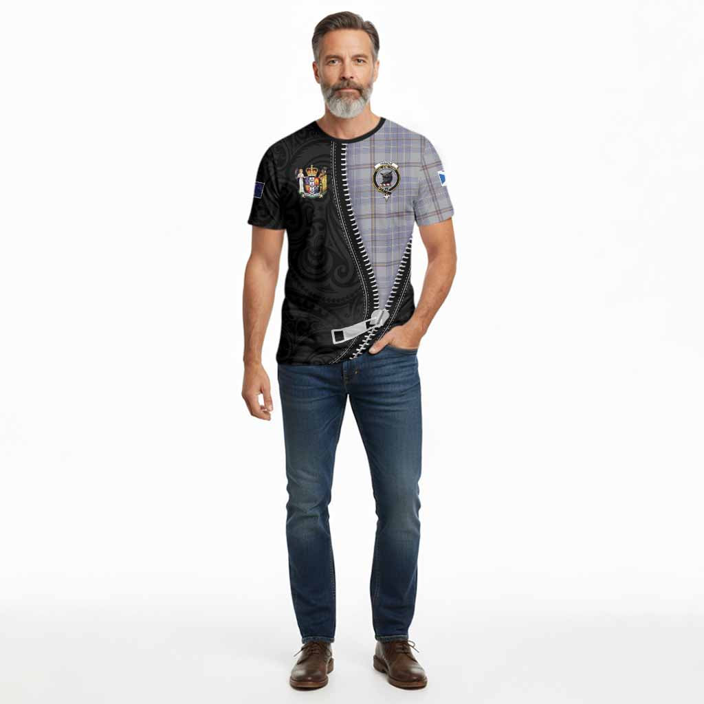Tweedie Tartan Cotton T-shirt New Zealand Pattern Unique Zipper Stylized