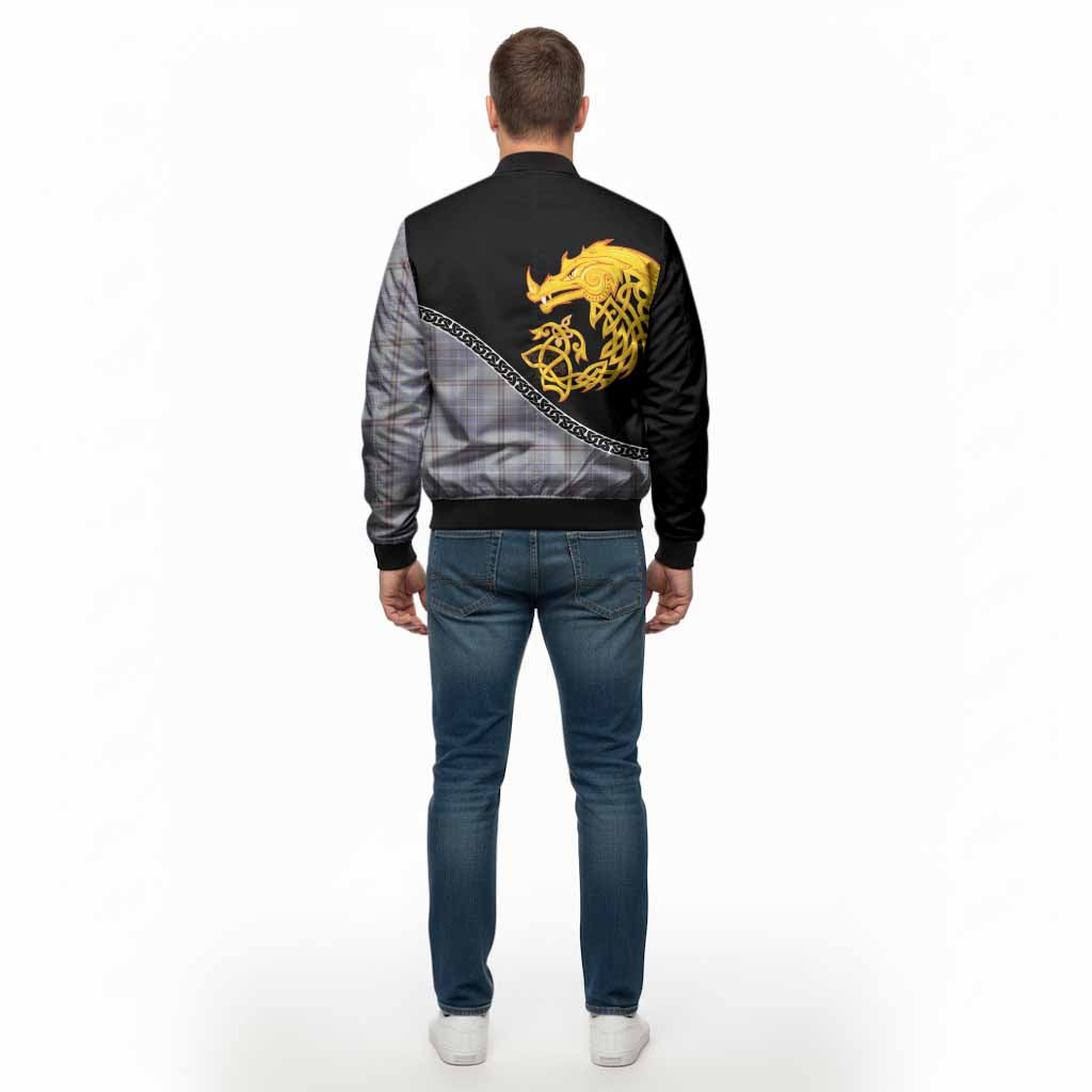 Tweedie Tartan Crest Bomber Jacket Legendary Dragon Knot Half Style