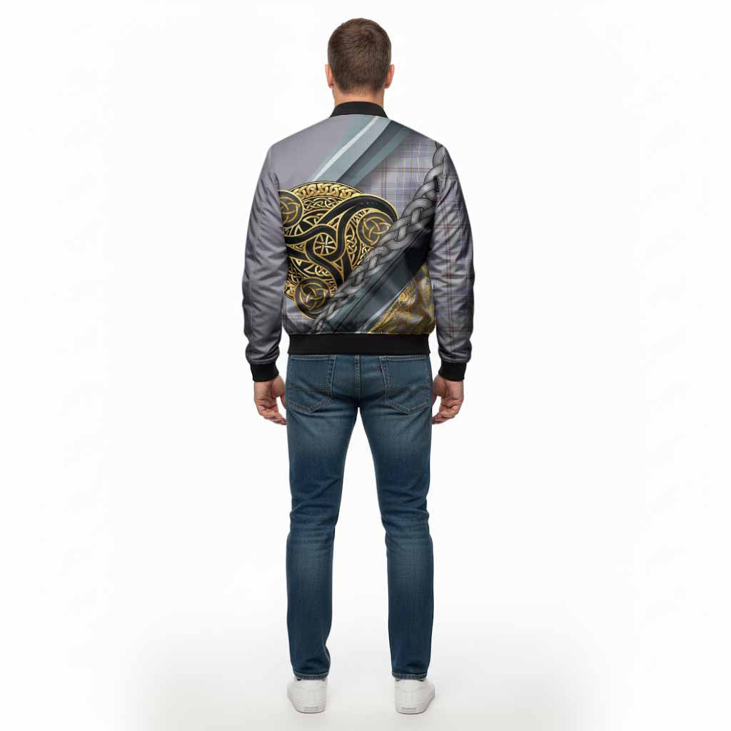 Tweedie Tartan Crest Bomber Jacket Scottish Triskele Celtic