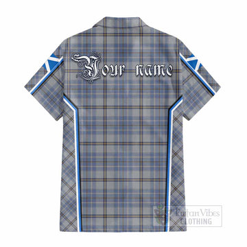 Tweedie Tartan Crest Cotton Hawaiian Shirt Scotland Coat of Arm Flag Style - Tartan Vibes Clothing