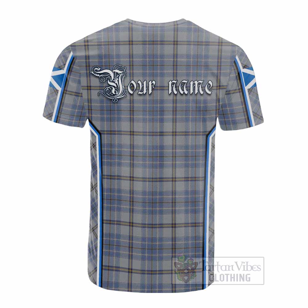 Tweedie Tartan Crest Cotton T-shirt Scotland Coat of Arm Flag Style - Tartan Vibes Clothing