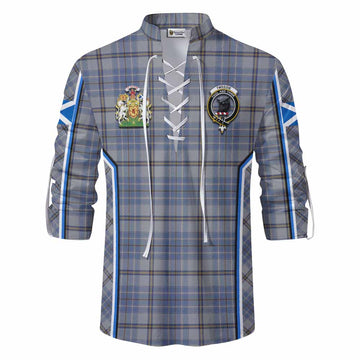 Tweedie Tartan Crest Ghillie Kilt Shirt Scotland Coat of Arm Flag Style