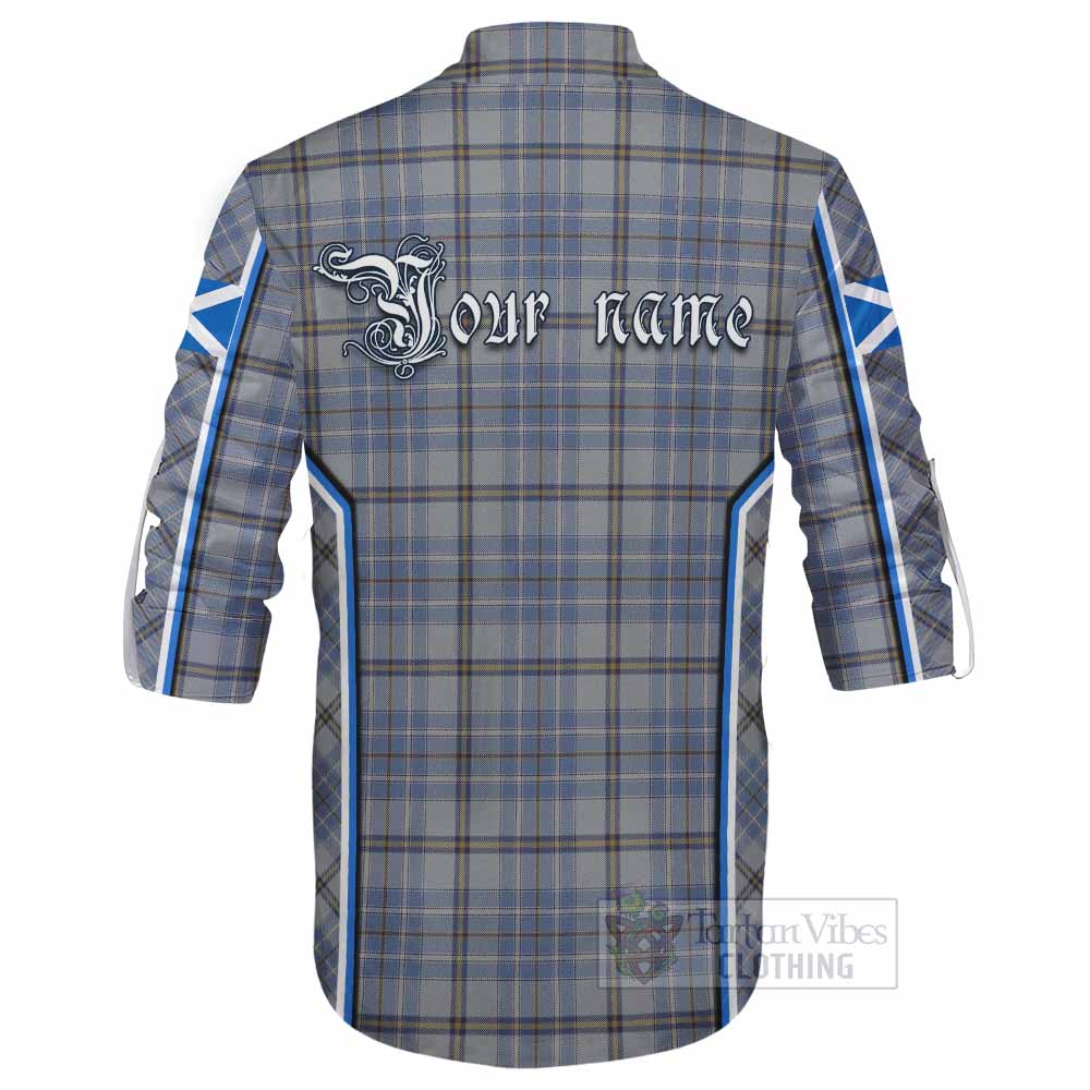 Tweedie Tartan Crest Ghillie Kilt Shirt Scotland Coat of Arm Flag Style - Tartan Vibes Clothing