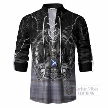 Tweedie Tartan Crest Ghillie Shirt Celtic Odin's Raven Legacy