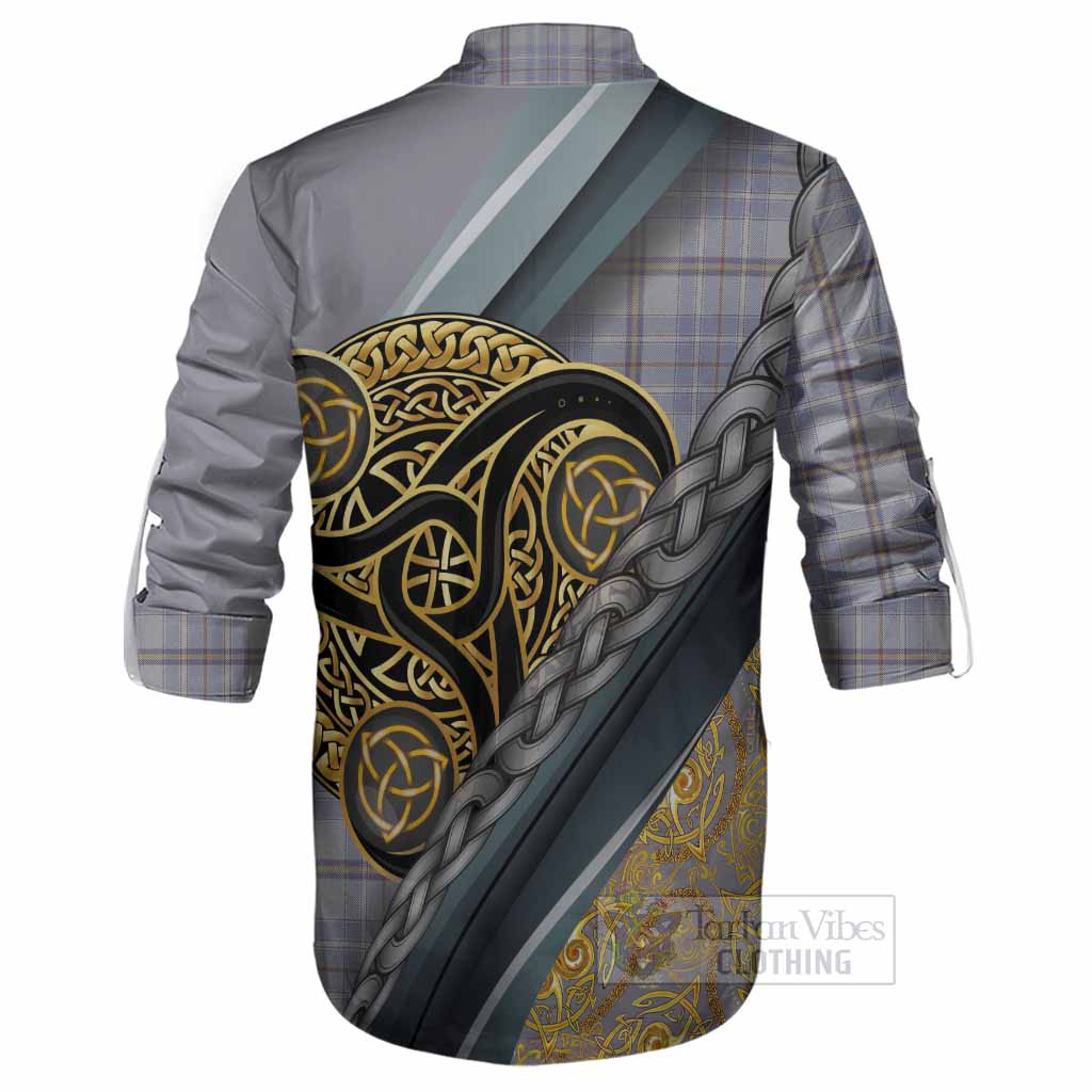 Tweedie Tartan Crest Ghillie Shirt Scottish Triskele Celtic