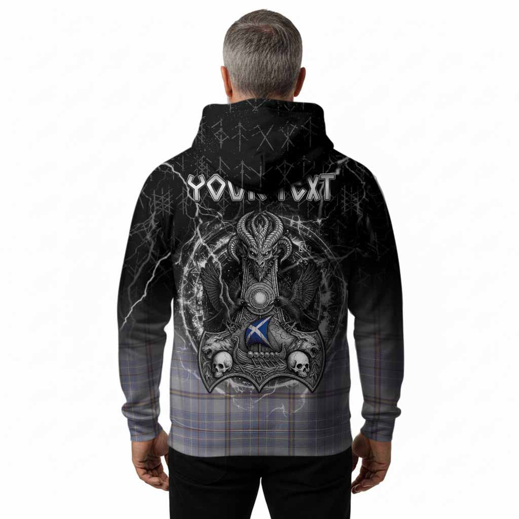 Tweedie Tartan Crest Hoodie Celtic Odin's Raven Legacy