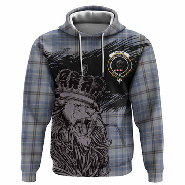 Tweedie Tartan Crest Hoodie Crowned Lion Heritage Style
