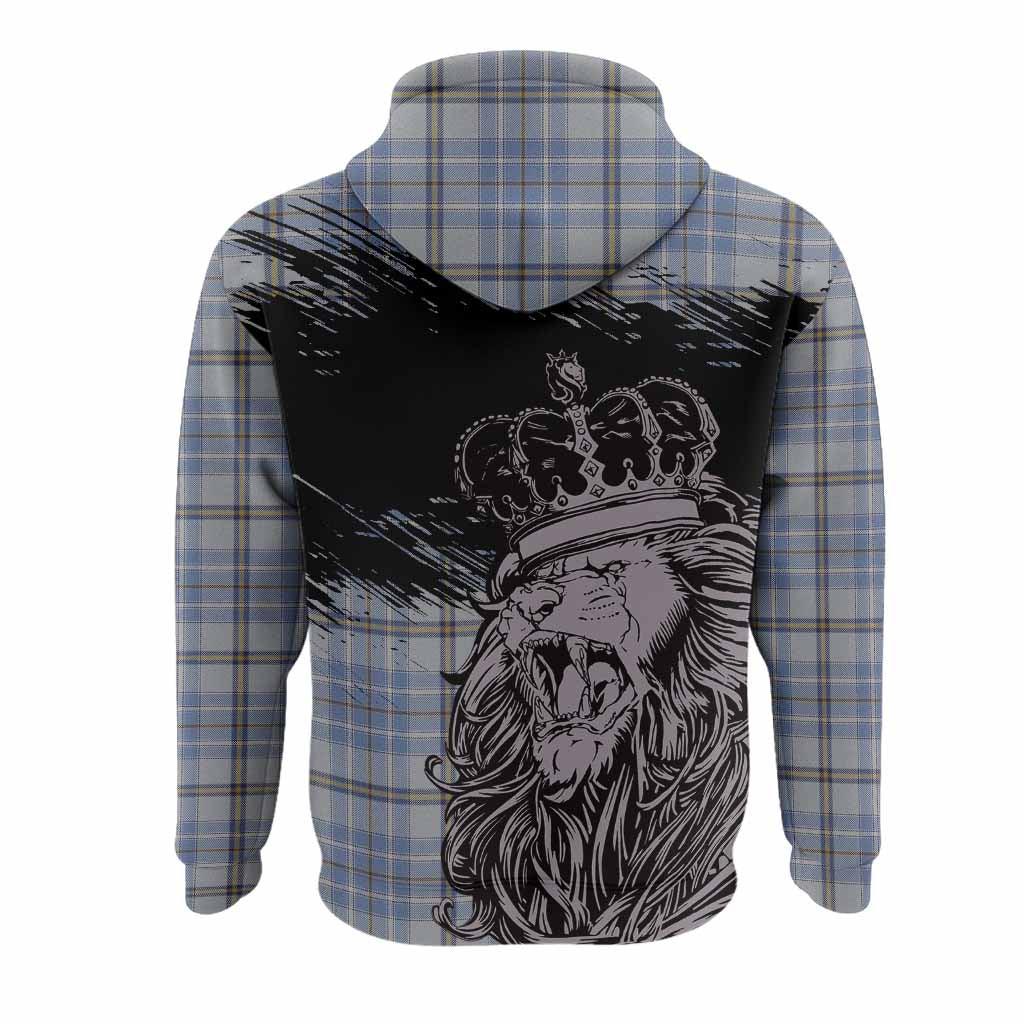 Tweedie Tartan Crest Hoodie Crowned Lion Heritage Style