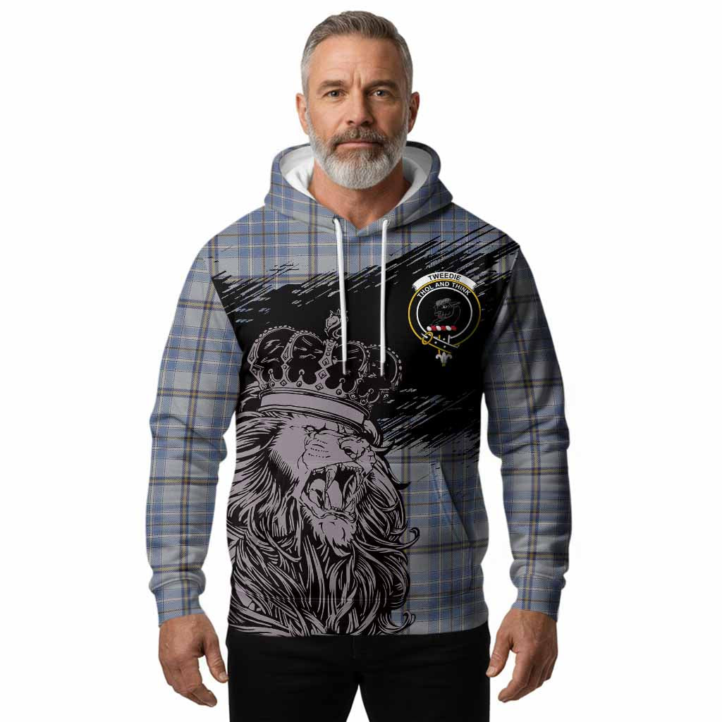 Tweedie Tartan Crest Hoodie Crowned Lion Heritage Style