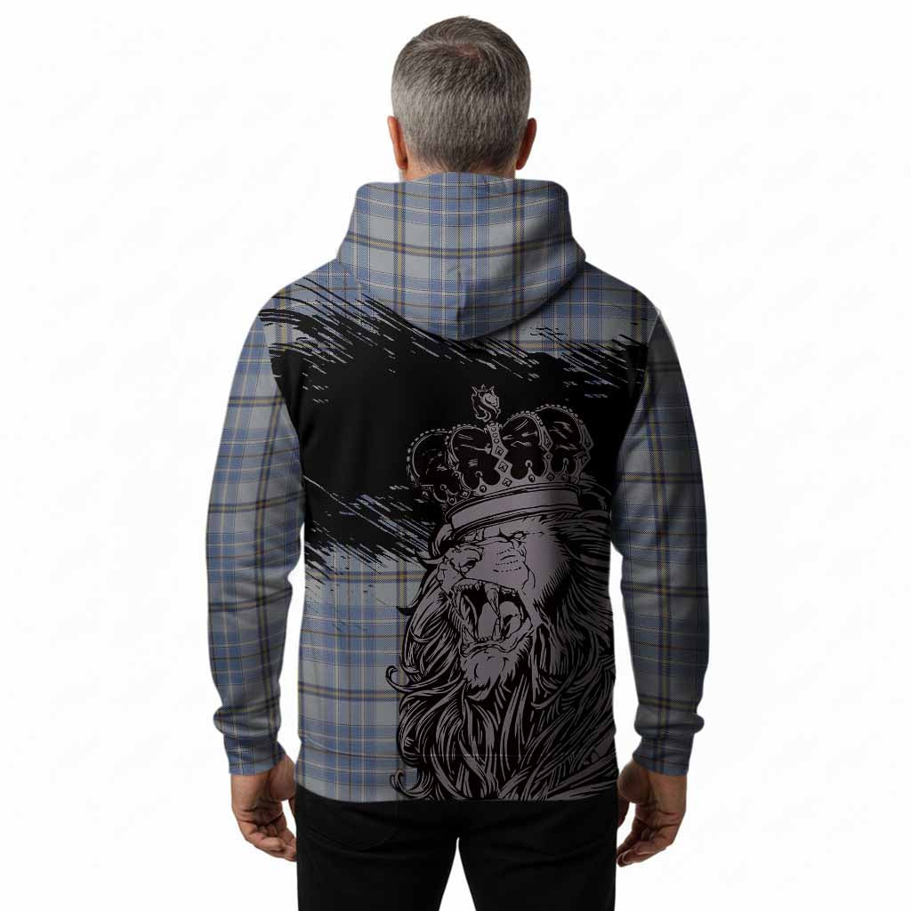Tweedie Tartan Crest Hoodie Crowned Lion Heritage Style