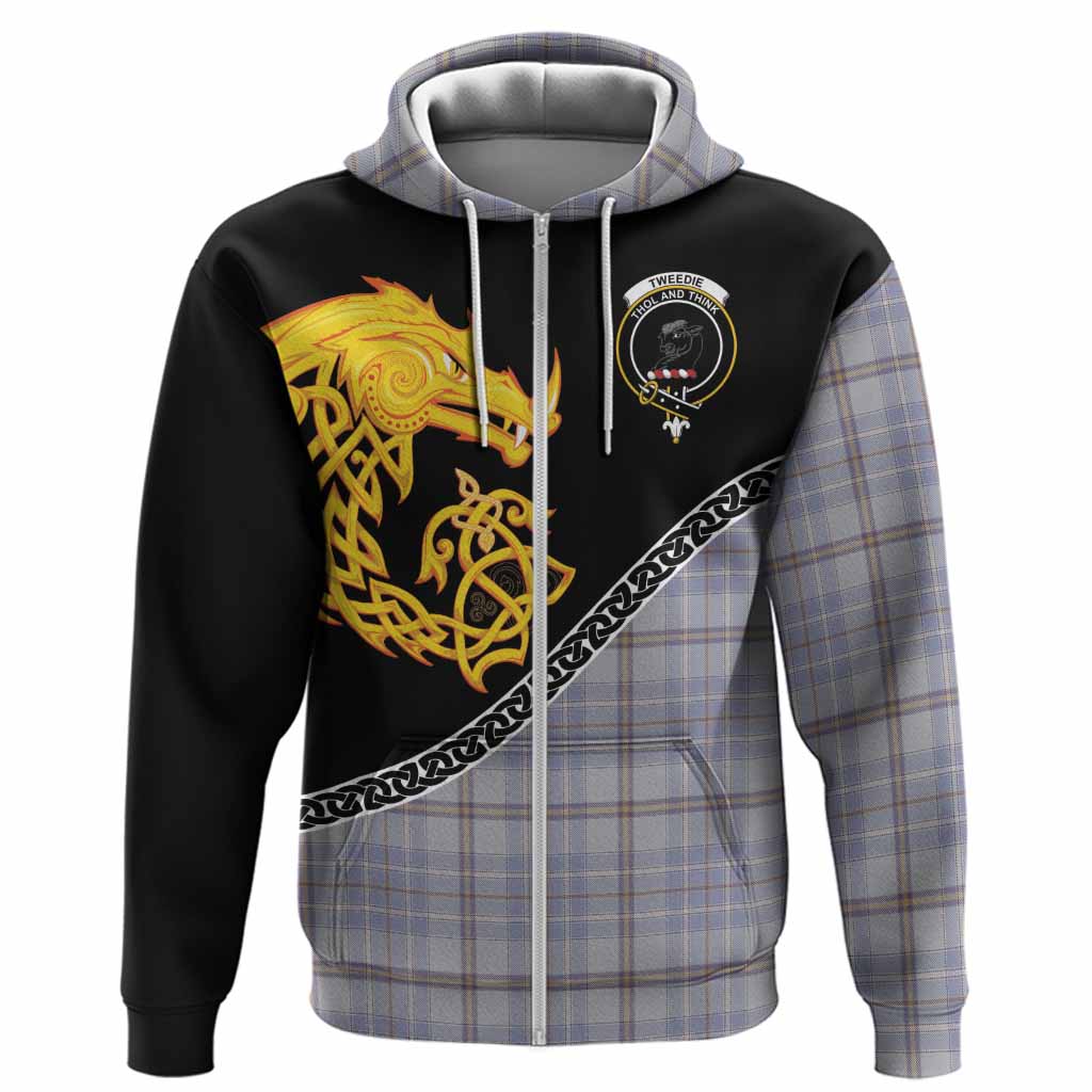Tweedie Tartan Crest Hoodie Legendary Dragon Knot Half Style