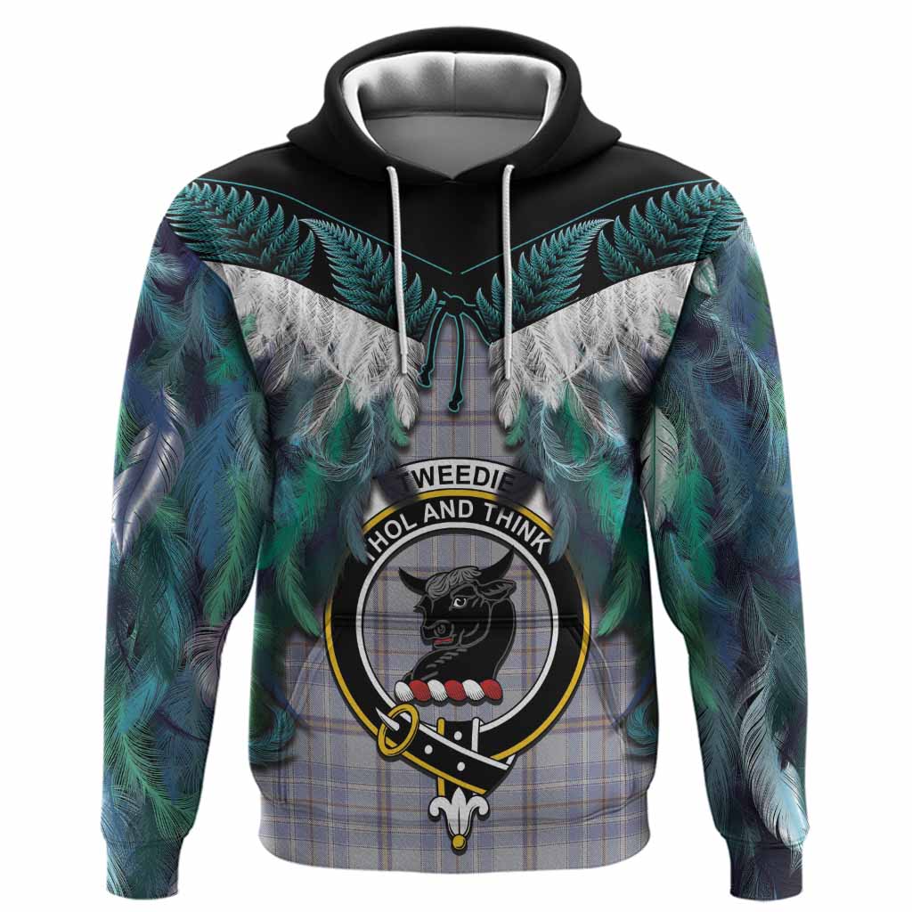 Tweedie Tartan Crest Hoodie New Zealand Maori Korowai Cloak
