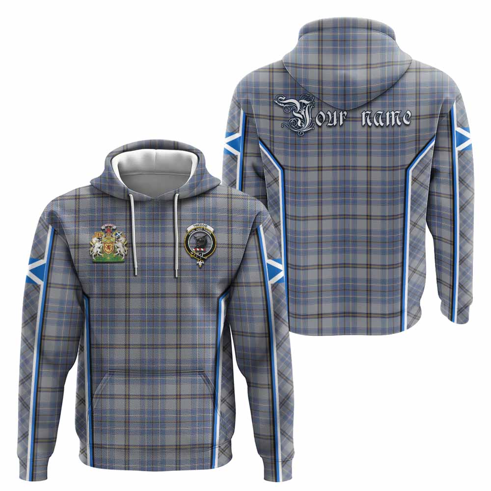 Tweedie Tartan Crest Hoodie Scotland Coat of Arm Flag Style - Tartan Vibes Clothing