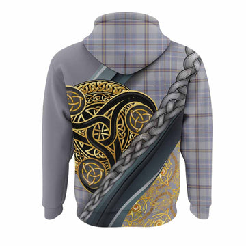 Tweedie Tartan Crest Hoodie Scottish Triskele Celtic