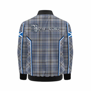 Tweedie Tartan Crest Kid Bomber Jacket Scotland Coat of Arm Flag Style - Tartan Vibes Clothing