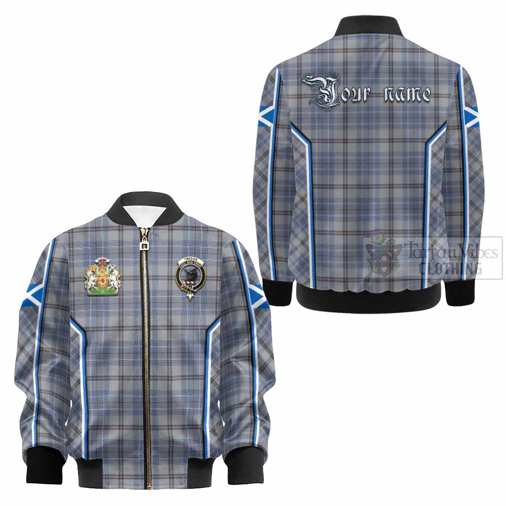 Tweedie Tartan Crest Kid Bomber Jacket Scotland Coat of Arm Flag Style - Tartan Vibes Clothing