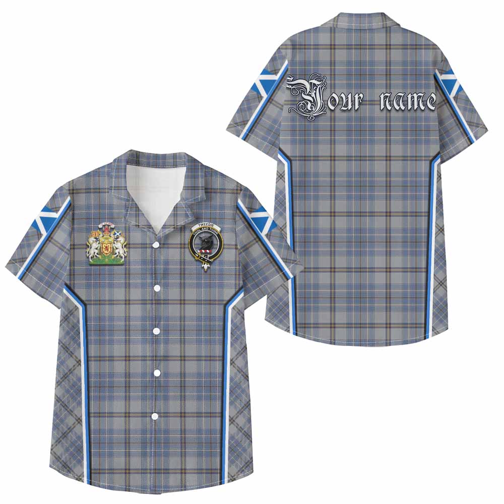 Tweedie Tartan Crest Kid Hawaiian Shirt Scotland Coat of Arm Flag Style - Tartan Vibes Clothing