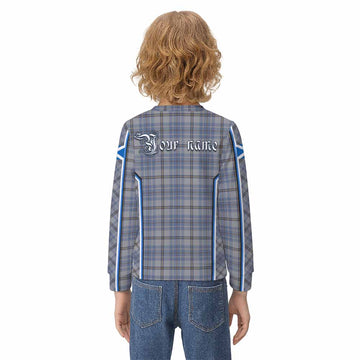 Tweedie Tartan Crest Kid Knitted Sweatshirt Scotland Coat of Arm Flag Style - Tartan Vibes Clothing