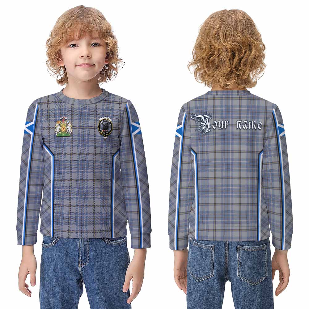 Tweedie Tartan Crest Kid Knitted Sweatshirt Scotland Coat of Arm Flag Style - Tartan Vibes Clothing