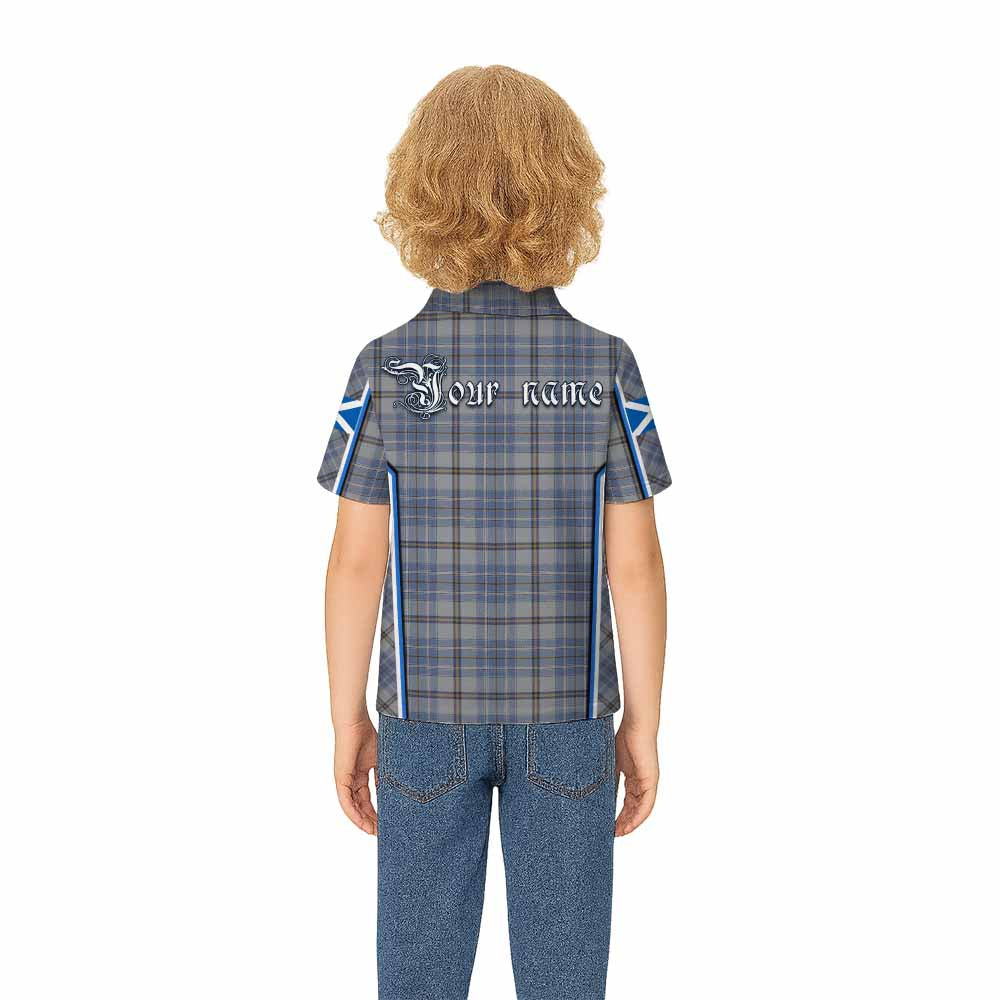 Tweedie Tartan Crest Kid Polo Shirt Scotland Coat of Arm Flag Style - Tartan Vibes Clothing