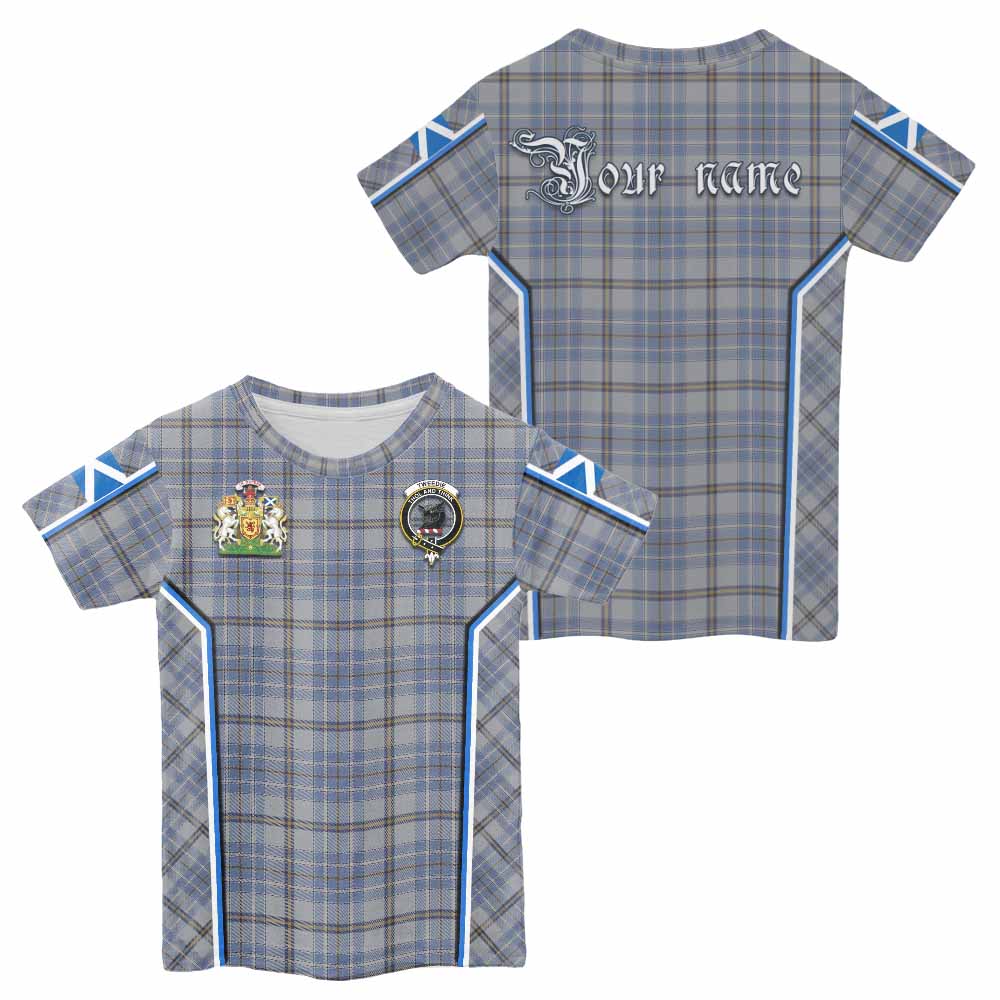 Tweedie Tartan Crest Kid T-shirt Scotland Coat of Arm Flag Style - Tartan Vibes Clothing