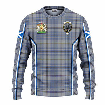 Tweedie Tartan Crest Knitted Sweater Scotland Coat of Arm Flag Style - Tartan Vibes Clothing